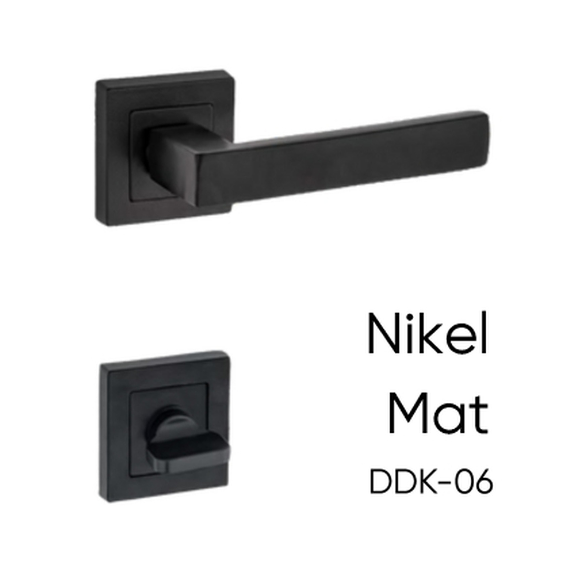 DDK-06 — Nikel Mat kapı kolu