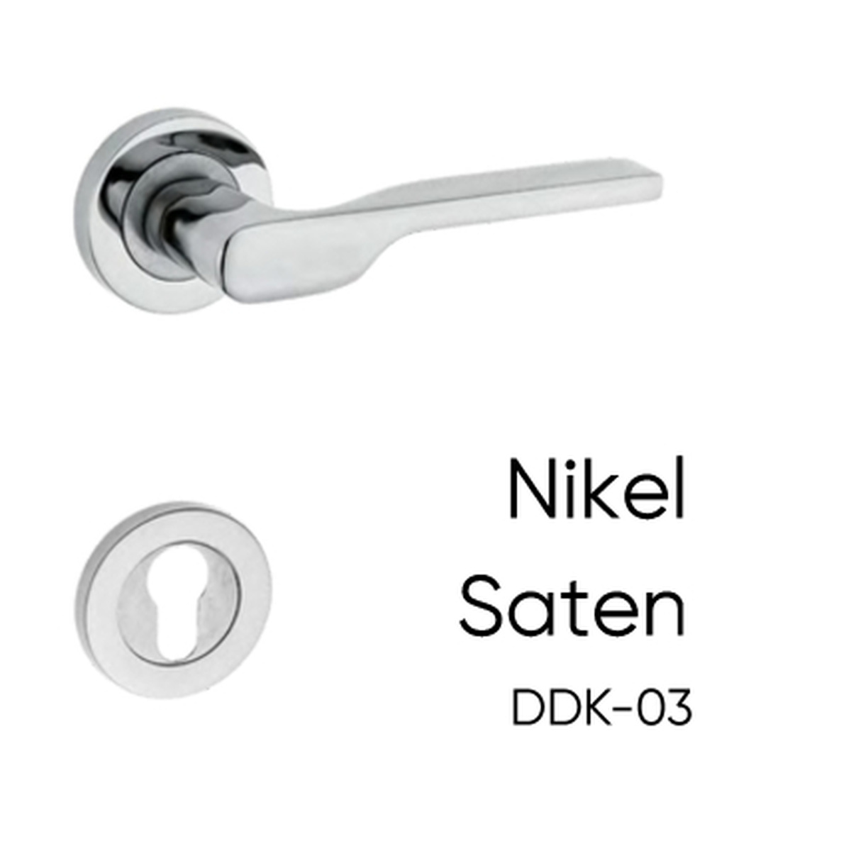 DDK-03 — Nikel Saten kapı kolu