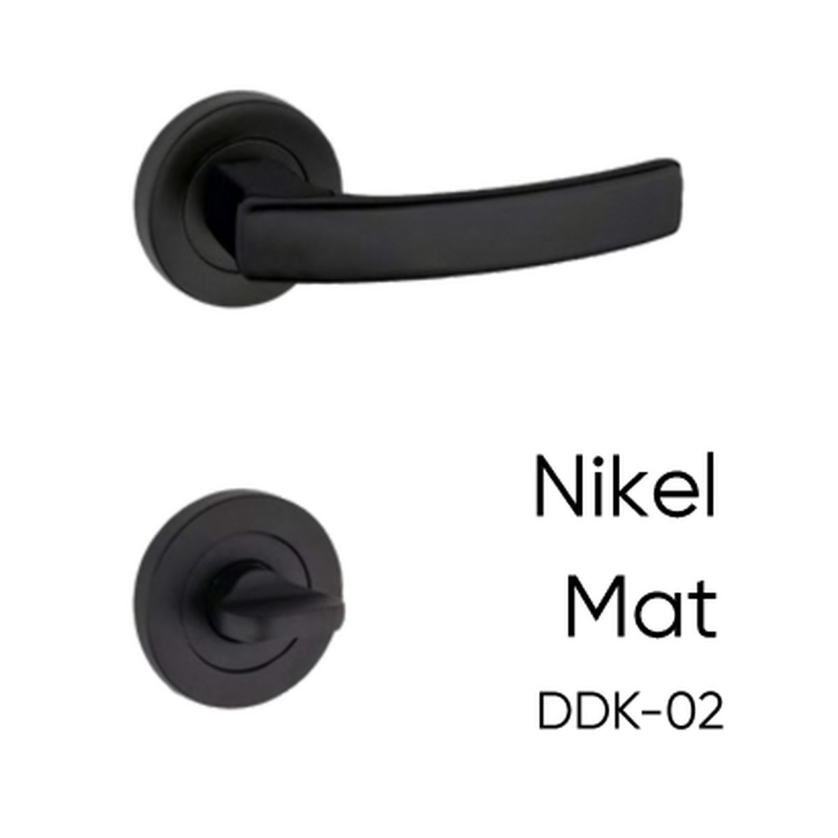 DDK-02 — Nikel Mat kapı kolu